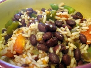 Black Beans and Quinoa couscous