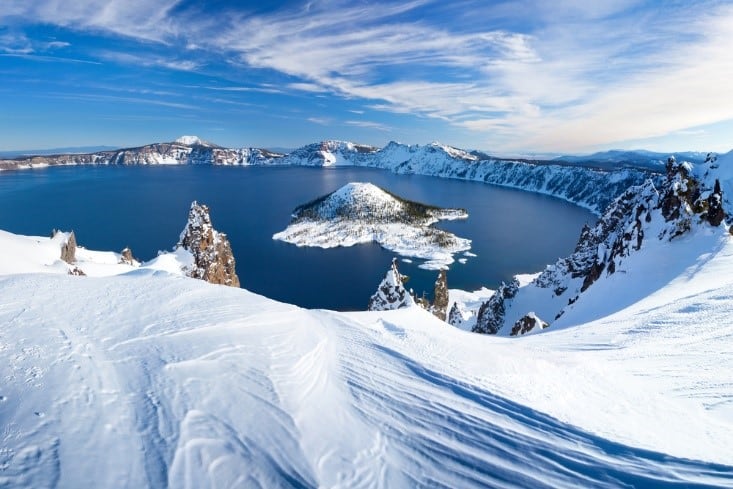 Crater Lake volcano