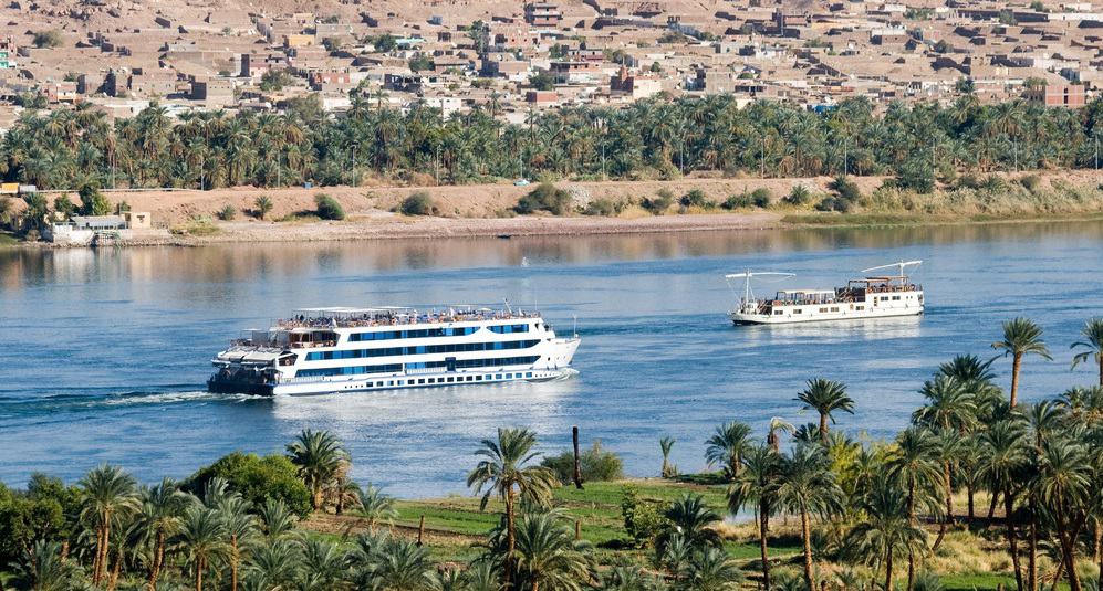 Cruise ship on Nile River