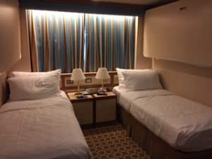 Ruby Princess twin bed configuration