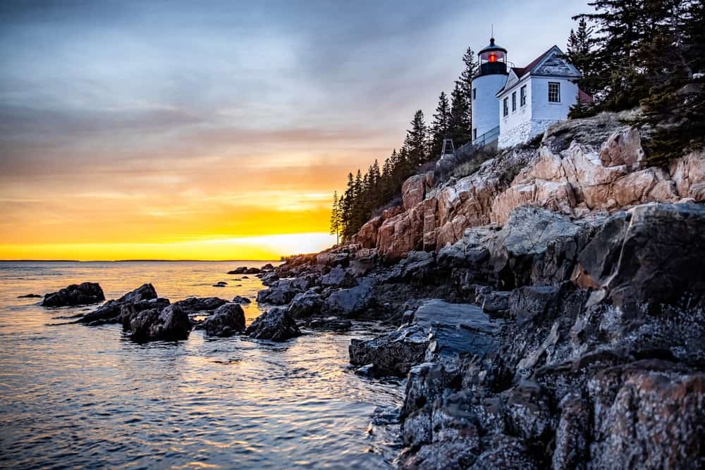 Sunset at the Bass Harbor Head Light Station