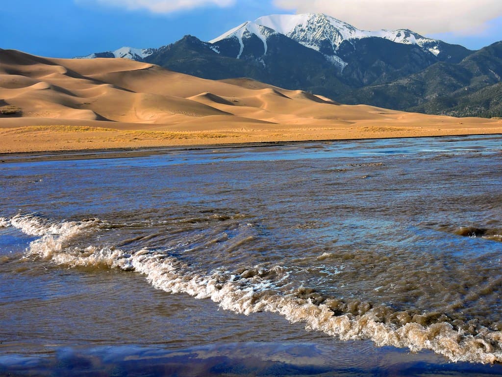 Great Sand Dunes National Park weather - Surge Flow on Medano Creek