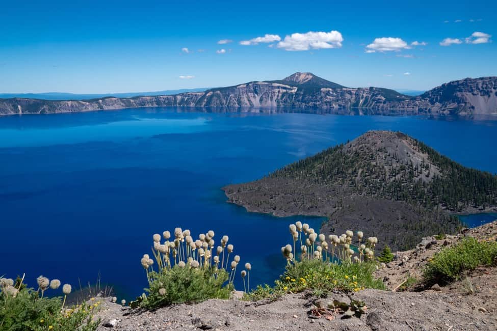 View of the crater lakes